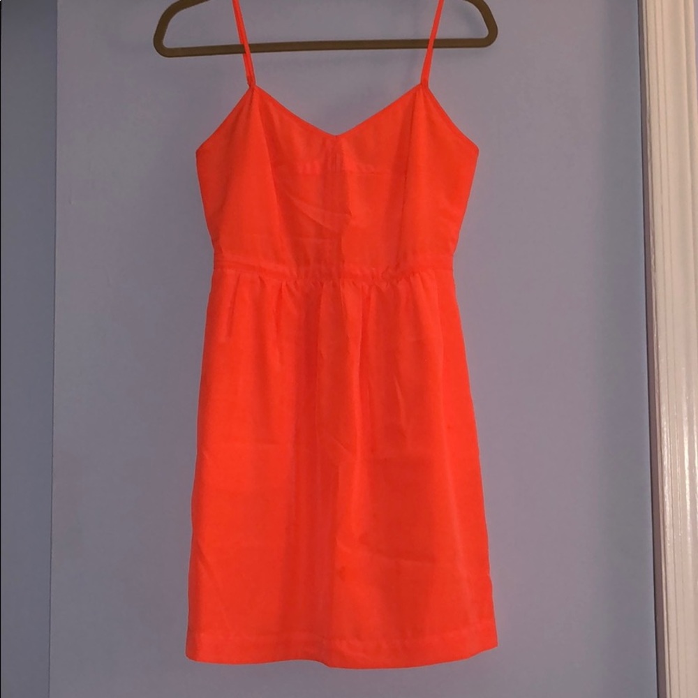 J.Crew Neon Orange Dress